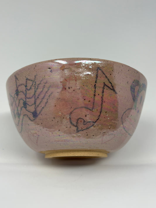 Music Staff Monkey Bowl