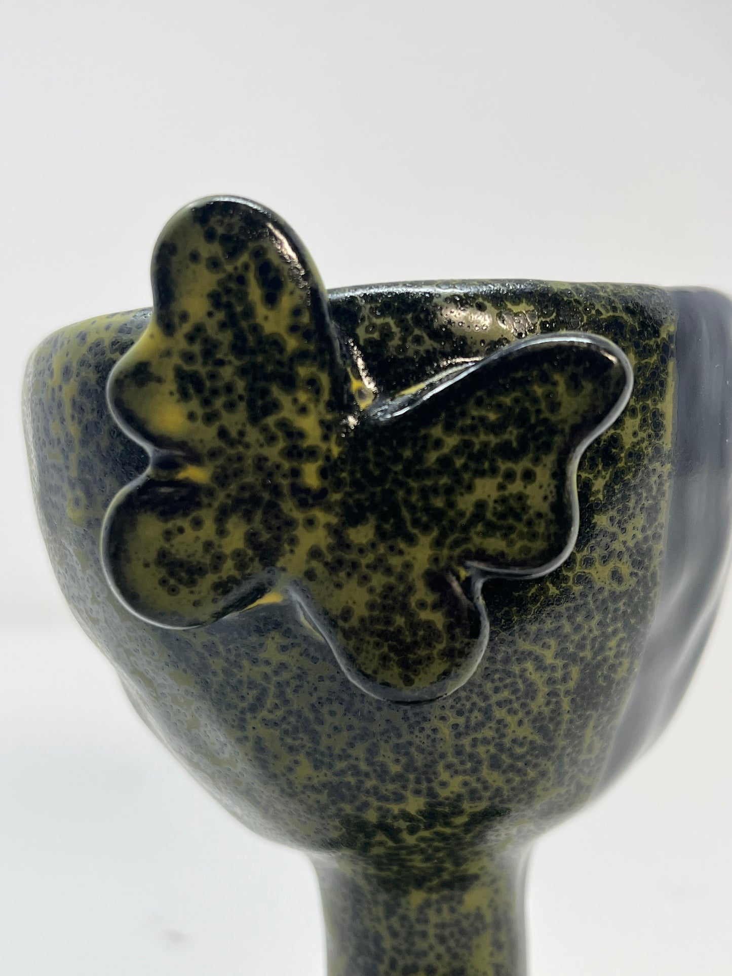Black & Yellow Butterfly Goblet