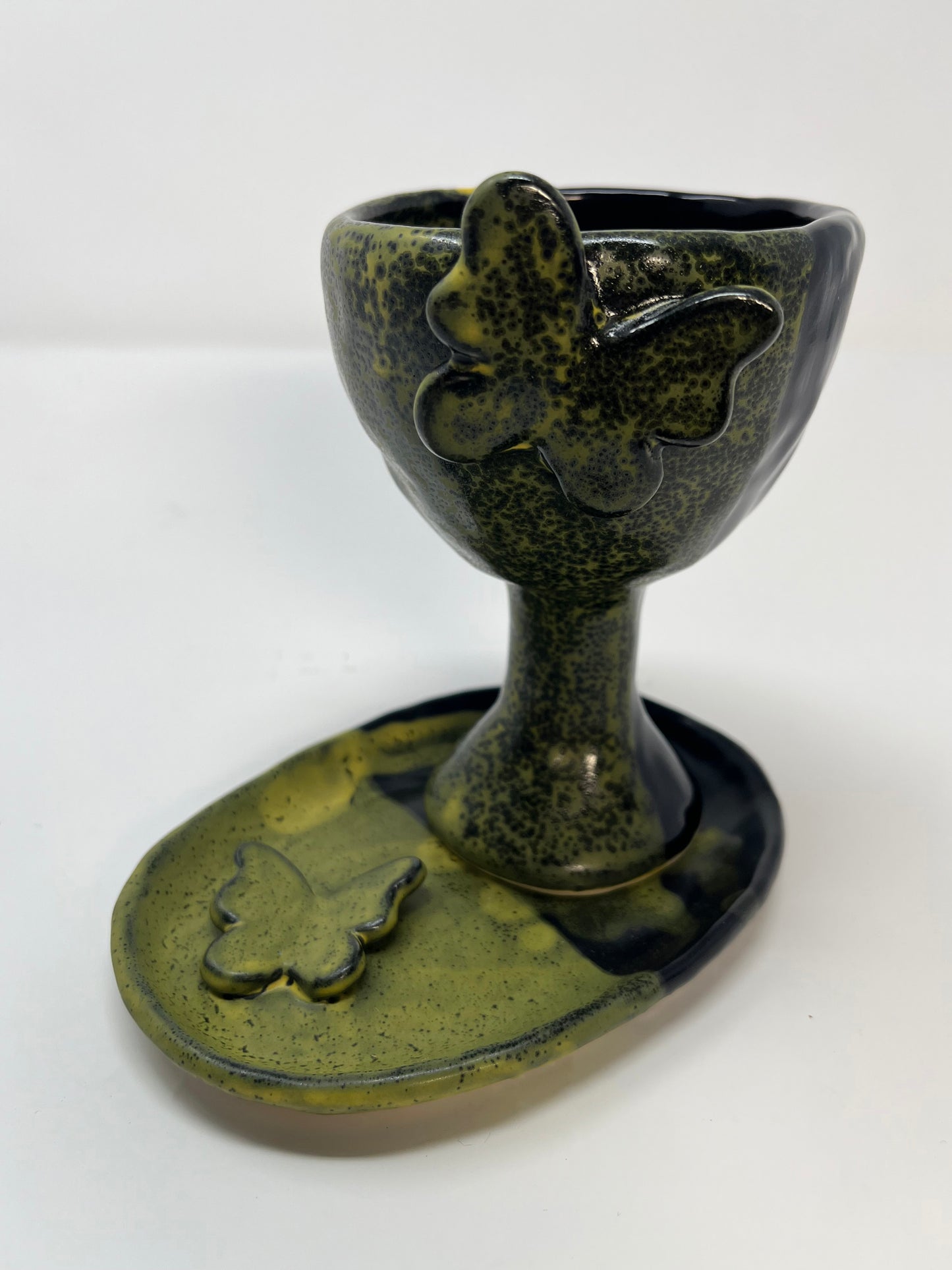 Black & Yellow Butterfly Dish