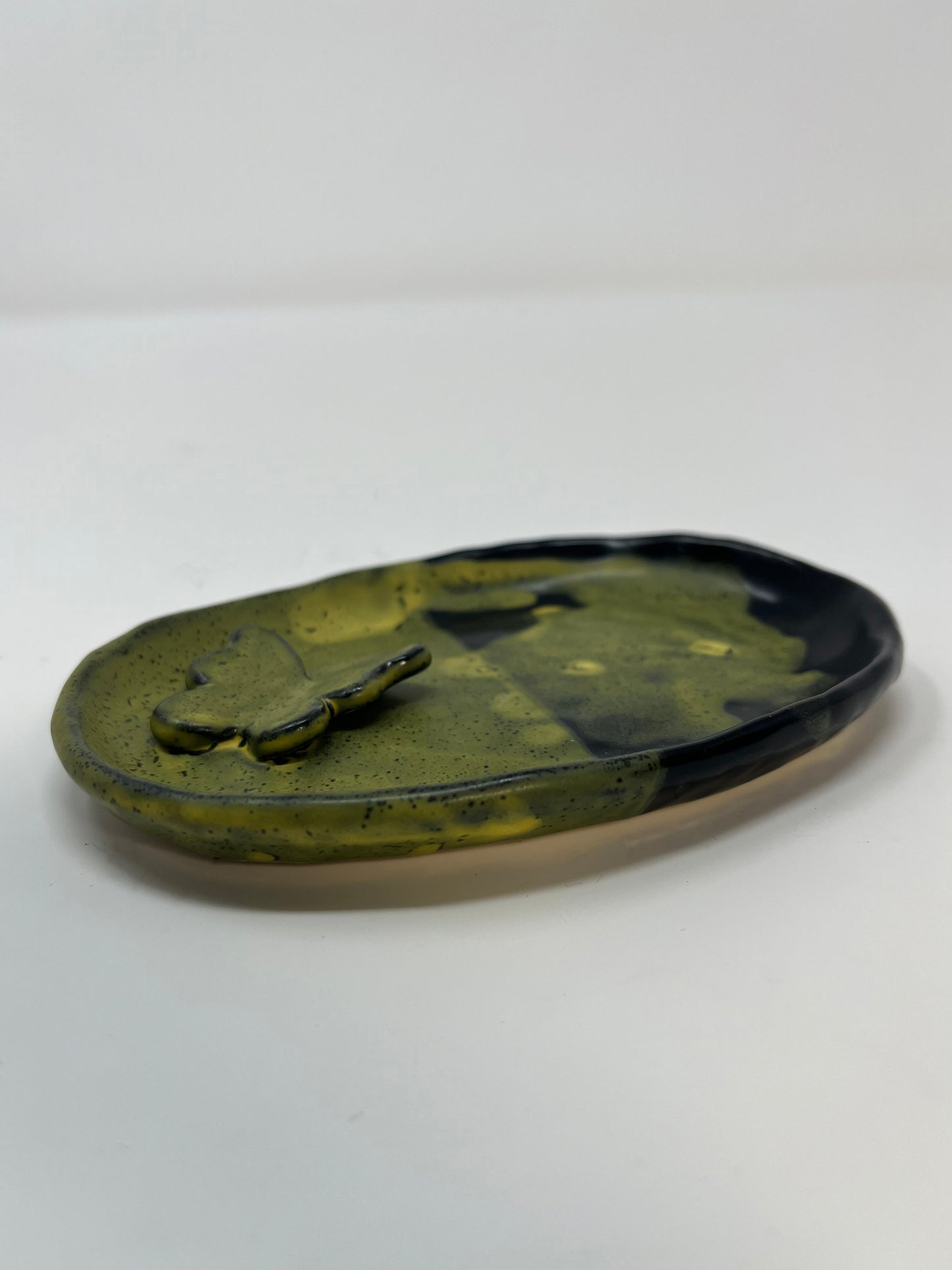 Black & Yellow Butterfly Dish
