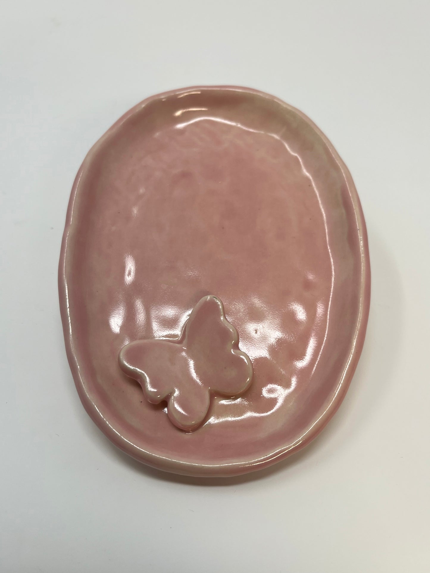 Pink Butterfly Dish