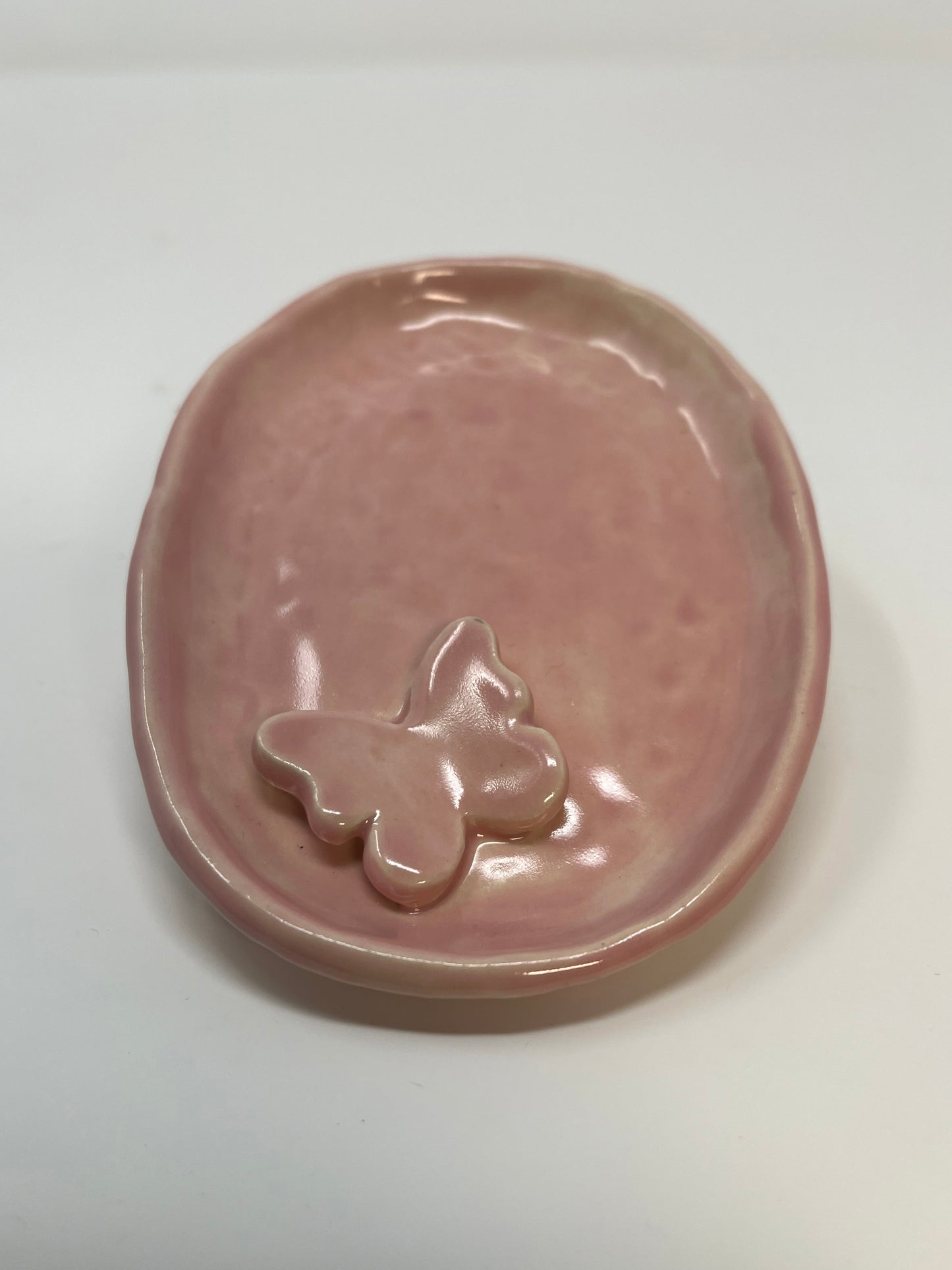 Pink Butterfly Dish