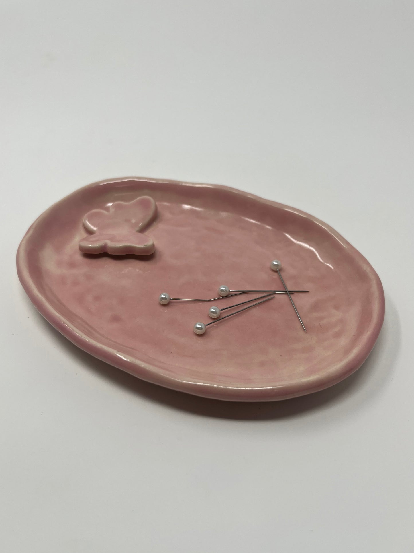 Pink Butterfly Dish