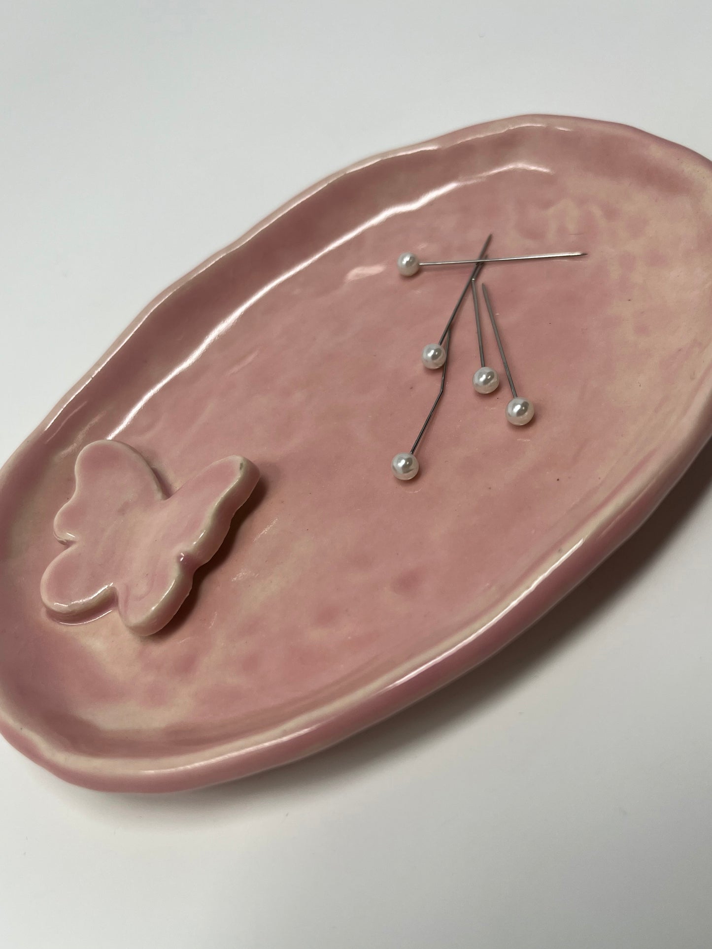 Pink Butterfly Dish