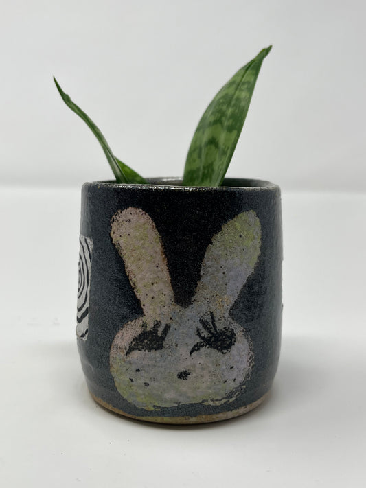 Wrought Iron Bunny Tea Cup
