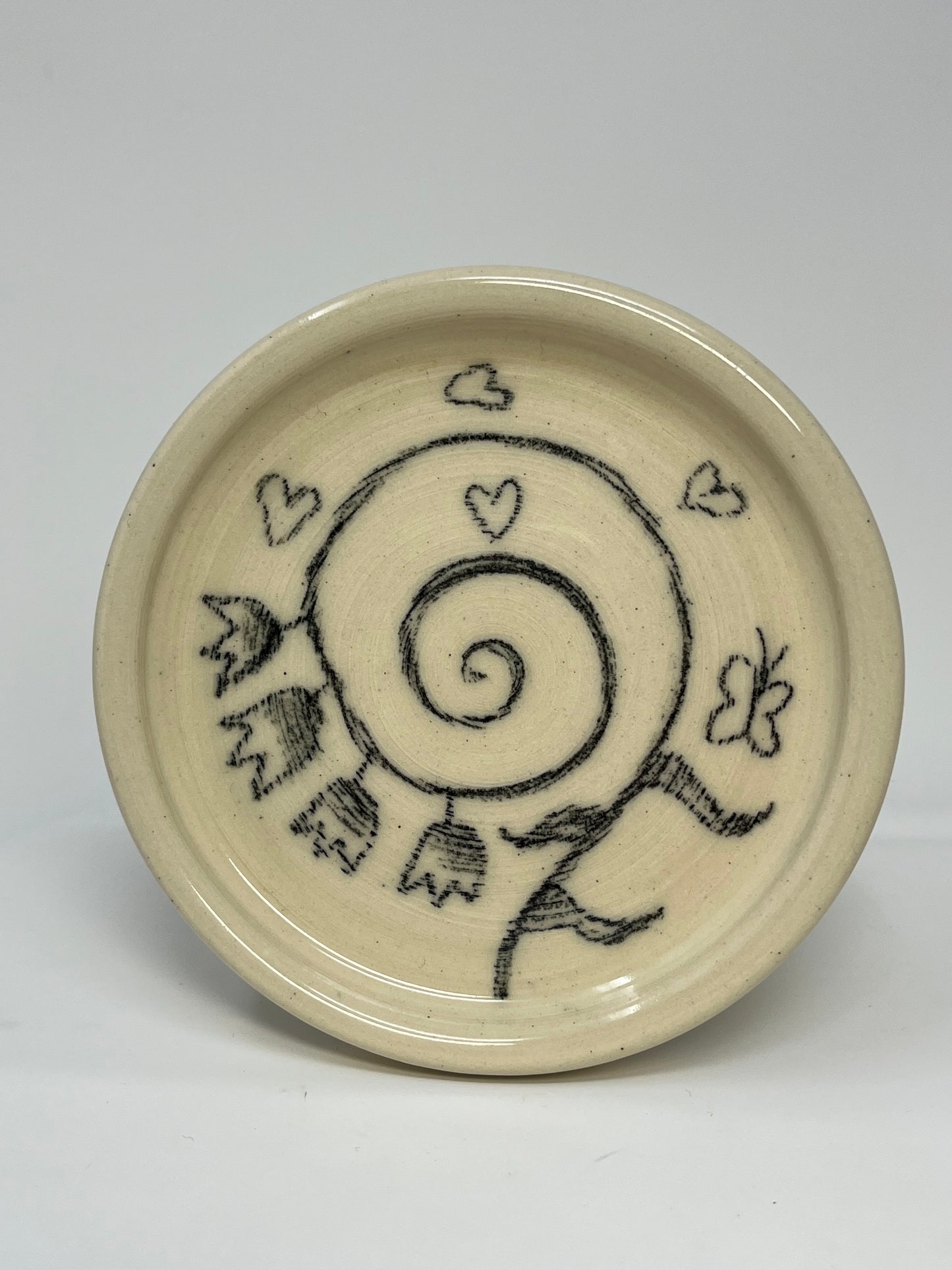 Spiral Vines Espresso Cup and Saucer