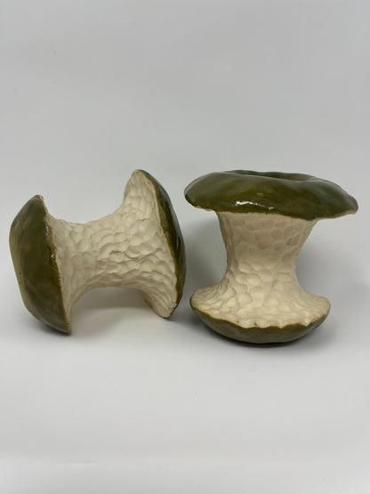 Green Apple Core Candle Holders