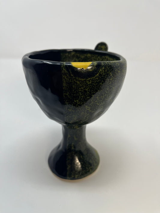 Black & Yellow Butterfly Goblet