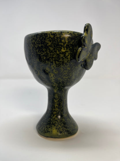 Black & Yellow Butterfly Goblet