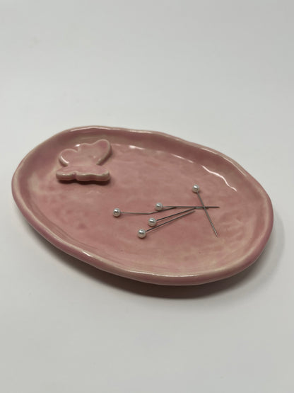 Pink Butterfly Dish