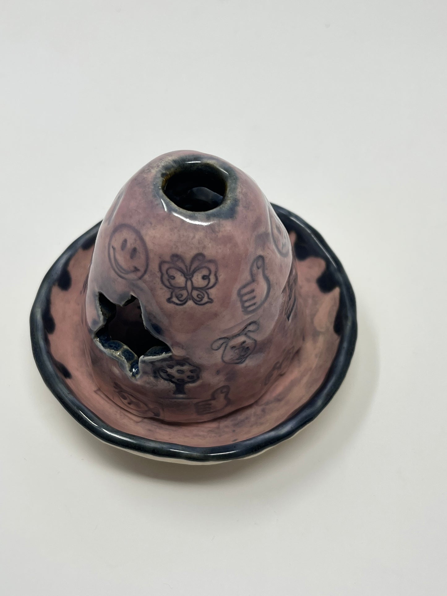 Stamped Incense Cone Burner