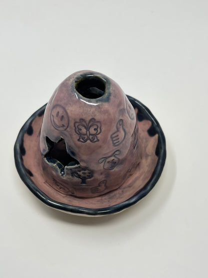 Stamped Incense Cone Burner