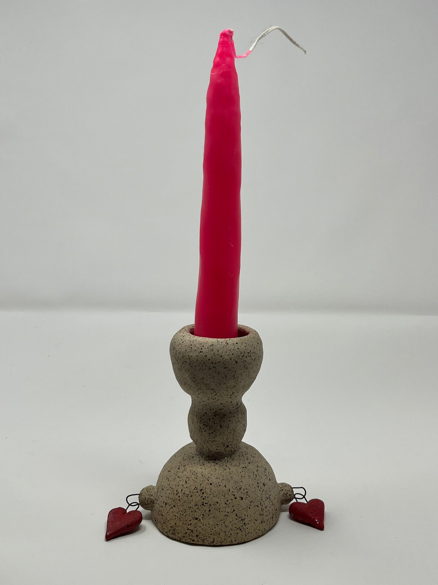 Heart Charms Speckled Goblet or Candle Holder